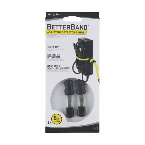 Nite Ize Betterband Adjustable Stretch Bands 5" 2 Pack Foliage