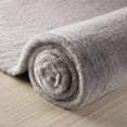 thumbnail image 3 of Latepis 8x10 Area Rug Faux Rabbit Fur Rug for Living Room Fluffy Washable Faux Faux Fur Rug for Bedroom Nursery Large Furry Rug Grey Rectangle, 3 of 9