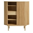 thumbnail image 5 of Unique Furniture Rounded Sliding Door Sideboard 43"W in Natural, 5 of 12