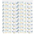 thumbnail image 3 of Ambesonne Boho Shower Curtain, Retro Arrow Pattern Print Art, 69"Wx84"L, Night Blue Multicolor, 3 of 5