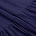 thumbnail image 3 of NixiYa Farmhouse Shower Curtain Ruffle Linen Shower Curtain for Bathroom Navy 72"x72", 3 of 6