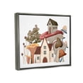 thumbnail image 4 of Stupell Industries Cozy Cottages Whimsical Mushroom Town Botanical Forest Painting Luster Gray Floating Framed Canvas Print Wall Art, Design by Ziwei Li, 4 of 5
