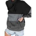 thumbnail image 3 of Kmbangi Female Cardigan Coat Long Sleeve Hooded Tops with Zipper Pockets, 3 of 7