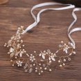 thumbnail image 2 of Clearance! headbands for women headbands for women non slip Crystal Pearl Flower Hair Pin Clip Comb Wedding Bridal Bridesmaid Hair Accessory Big sales White,Silver, 2 of 2