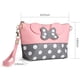 thumbnail image 2 of Cute Makeup Bag Set of 2 - Leather Makeup Bag for Travel with., 2 of 5