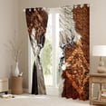 thumbnail image 3 of Homewish Bull Skull Blackout Curtains Set of 2 (52x84 Each) for Female Men Adults,Western Theme Window Curtains,Animal Cow Print Curtains and Drapes,Microfiber Bedroom Decor, 3 of 6