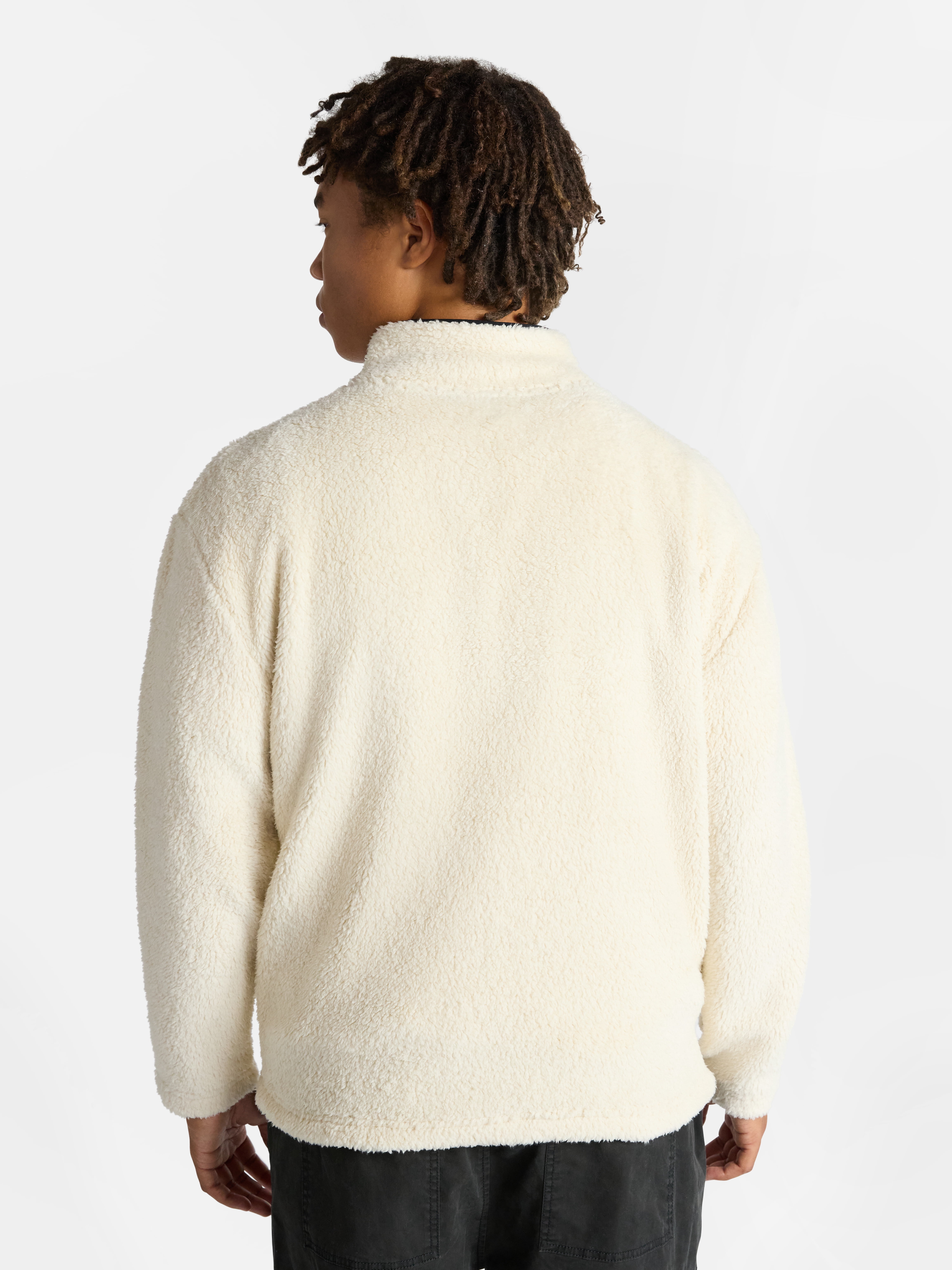 No Boundaries High Pile Quarter Zip Fleece Pullover, Men's