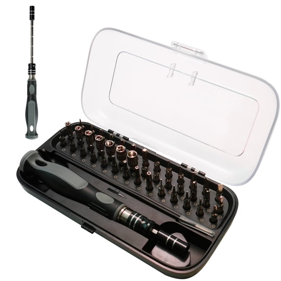 Pocket Precision Screwdriver Set, 48-in-1 Magnetic Electronics Repair Kit with CR-V Bits, Compact Tool Set for Phone, Laptop, Camera, Eyeglass, Watch, and Dorm Room Repairs