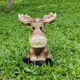 thumbnail image 1 of Sitting Moose Garden Statue Yard Decor, 1 of 1