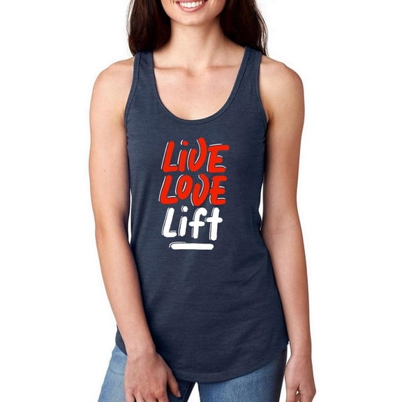 Live Love Lift Racerback Tank Women -Image by Shutterstock, Female x-Large