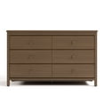 thumbnail image 4 of Storkcraft Alpine 6 Drawer Nursery Double Dresser, Hazelnut, 4 of 14