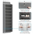 thumbnail image 6 of KEEPJOY 10 Tiers Large Size Over Door Shoe Organizer Storage, Hanging Shoe Rack for Door with Deep Pockets, Fit 20-30 Pairs Shoe Organizer Holder for Sneakers and Boots (Grey), 6 of 8