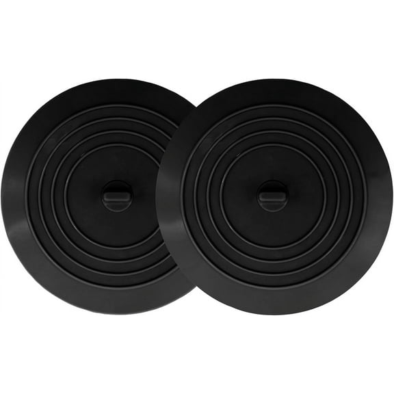 Bathtub Drain Stopper 2 Pack, 5 inches Silicone Tub Stopper Shower Drain Cover, Bath Tub Plug Hair Stopper,Universal Flat Suction Renter Friendly Bath Accessories