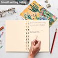 thumbnail image 5 of Cactus Ring Binder Notebook Journey Note Diary College Ruled Spiral Notebook Study Loose Leaf Paper A5 60 Pages, 5 of 8