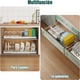 thumbnail image 4 of de Sartenes y Ollas Corredero Porta Sartenes de Cocina Acero inoxidable 9 Compartimentos Ajustables Estante Tapas de Ollas Cajon Blanco Tofaney, 4 of 15