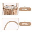 thumbnail image 3 of unbranded Vino Tradicional De Paja Natural Con Portátil Y Tejido Para Hogar, 3 of 8