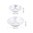 thumbnail image 3 of Eease 500pcs Disposable Aluminum Foil Tart Tins for Baking, 6.5cm and 7cm Sizes, 3 of 6