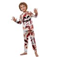 thumbnail image 3 of Horror Print Sleeve Holiday Loungewear Outfit, Family Halloween Pajamas Matching Sets, 3 of 7