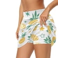 thumbnail image 5 of Uorisango Lemon Pineapple Women's Mini Tennis Skirt Relaxed Comfortable Tennis Golf Skirts for Women with Shorts Stretchy Inner Shorts Daily Wear Fashionable for Women Size M, 5 of 7