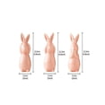 thumbnail image 3 of Meggemo Easter Hear No See No Speak No Evil Bunny Figurine Set Cute Decorative Ornament for Easter Home Desktop Shelf Holiday Party, 3 of 4