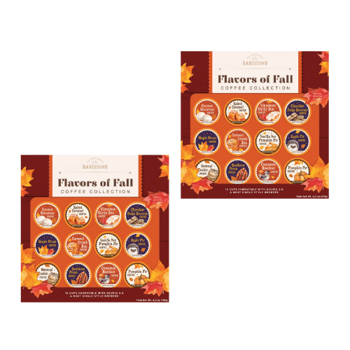 Barissimo Flavors of Fall Coffee Collection Coffee Pods, 12 Count,2 Pack