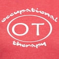 thumbnail image 3 of CafePress - OT Occupational Therapy Oval Women's Deluxe T Shir - Womens Tri-blend T-Shirt, 3 of 4