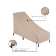 thumbnail image 6 of Modern Leisure Chalet Outdoor Patio Chaise Lounge Cover, 65"L x 28"W x 29"H, Beige, 6 of 10