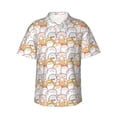 thumbnail image 1 of Balery Cute Cartoon Penguin Camisas hawaianas de manga corta para hombre, camisas playeras de corte holgado, camisas de vacaciones con botones,Large, 1 of 7