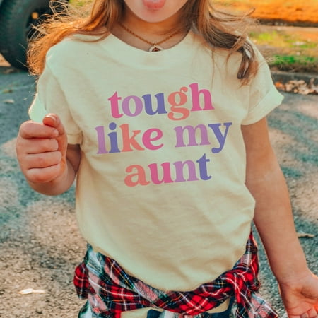 Bella Canvas Tough Like My Aunt Shirt Strong Women Gift From Aunt Toddler Girl Empowerment Apparel Gender Equality Gift (CA-WOM63) Bella Canvas Tough Like My Aunt Shirt Strong Women Gift From Aunt Toddler Girl Empowerment Apparel Gender Equality Gift (CA-WOM63)