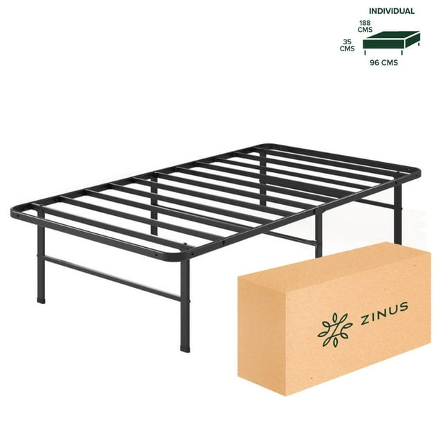 Zinus Rumi - Base De Cama Individual De Montaje Fácil