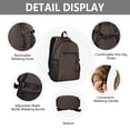 thumbnail image 4 of JIALIOU 14" Laptop Backpack Waterproof Airline Approved Stylish Casual Daypack for Travel Business College Work, Coffee Brown, 4 of 8