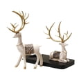 thumbnail image 1 of Estante para vino tinto Linglan Deer Billuyoard decoración elegante resina color Beige, 1 of 6