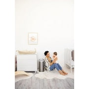 Ubbi Stainless Steel Diaper Pail, Odor Locking, No Special Bag Required, Award-Winning, Registry Must-Have, Chrome