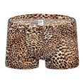 thumbnail image 1 of Ropa interior de ángulo plano que absorbe el sudor y cintura baja con estampado de leopardo para hombre, 1 of 2