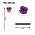thumbnail image 2 of Rosas Con Purpurina De Bricolaje: Ramo Artificial De Flores Artificiales De Color Azul, Rojo, Rosa Y Morado Brillante, ¿Perfecto Para El Regalo Del Día De La Madre? ¿Aniversario? Bodas - 25 Rosas (Púr, 2 of 5
