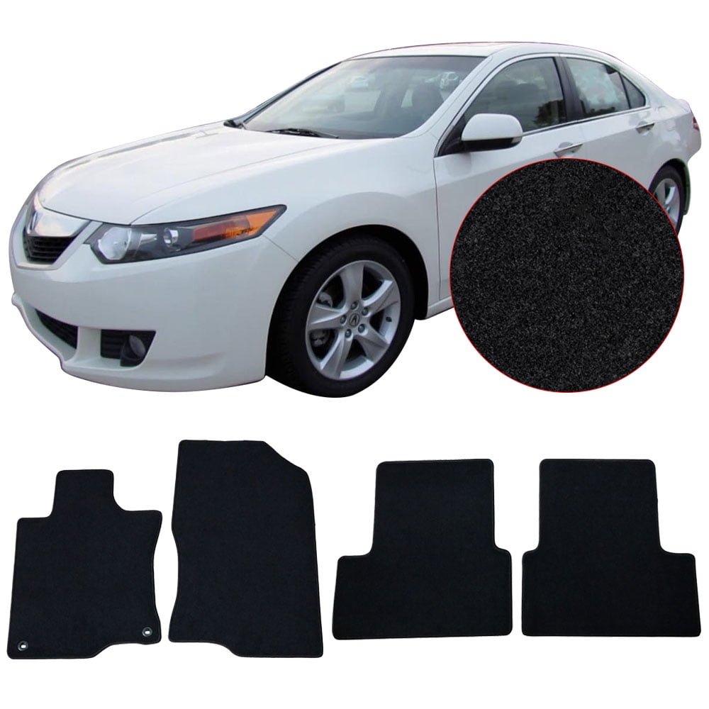 Compatible With 09 14 Acura Tsx Oe Factory Style Black Nylon Carpet Car Floor Mats Front Rear 4pcs 2009 2010 2011 2012 2013 2014 Walmart Com Walmart Com