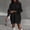 Black, variant on Oversized Tunic Sweater Tops for Women Ripped Crew Neck Long Sleeve Fall Winter Pullover Stretchy Shirts Fashion Comfy Soft Solid Cozy Loungewear Outdoor Knitwear Blouses