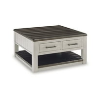 Signature Design by Ashley Darborn Lift-Top Coffee Table, Gray & Brown