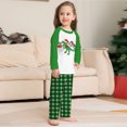 thumbnail image 4 of MXIEZI Family Matching Pajamas Outfits Christmas Cartoon Long Sleeve Mommy and Me Pajamas Set Crew-Neck Letter Loungwear Matching Set, 4 of 7