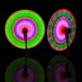 thumbnail image 4 of Juguetes iluminados TANGJMXG de ruedas giratorias de arcoíris con purpurina LED 2 piezas, 4 of 4