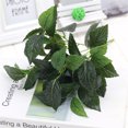 thumbnail image 3 of Langgg 5-head Artificial Leaves Bouquet Simulation Greenery Decor Home Office Plastic artificial Plant, 3 of 7