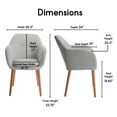 thumbnail image 5 of Elle Decor Roux Arm Chair in French Gray, 5 of 10