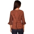 thumbnail image 2 of Scully HC67-COP-S Honey Creek Ladies Sleeve Blouse - Copper- Small, 2 of 2