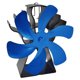 thumbnail image 2 of Estufa de leña de Ventilador de chimenea Motor silencioso Circulación térmica Ventilador de estufa de aire caliente / calentado para estufas - Azul perfecl ventilador de la estufa de la chimenea, 2 of 7