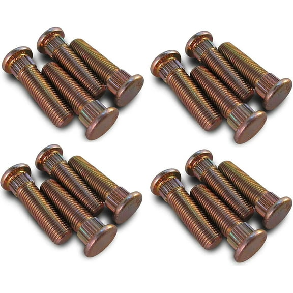 Muzzys (Set of 16) 7518378 Wheel Studs FITS: 2005-2023 Polaris Quads Sportsman Scrambler Trail Boss Blazer Hawkeye Ranger RZR ACE 330 400 450 499 500 570 700 800 900 48V EV 3/8"-24 Thread x 1.5" Long