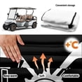 thumbnail image 6 of XYZCANDO Universal 2-Seat Golf Cart Seat Cover with 4 Pockets - Terry Cloth Non-Slip Protector for EZGO Club Car Yamaha, 6 of 8