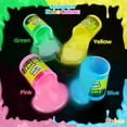 thumbnail image 2 of Playbees Glow in The Dark Slime - 24 Pack - Neon Blue, Green, Pink, Yellow Colors - Glowing Slime Kit for Kids - Party Favors, Goody Bag Fillers, 2 of 7