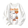 thumbnail image 3 of Gyexs Little Girls Halloween Sweatshirts Crewneck Pullover, Soft and Comfortable, Themed Party Activewear, 3 of 4