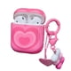 thumbnail image 1 of Fundas para auriculares inalámbricos Airpods 1, 2, 3 Pro, color rosa degradado, corazón de amor, cubierta completa de TPU, bolsa protectora para auriculares xuanjing  unisex, 1 of 2