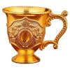 PEONAVET Wine Glass Household Metal White Wine Glass Alloy Pattern Gemstoned Decoration Classical Wineware Many Options To Choose From